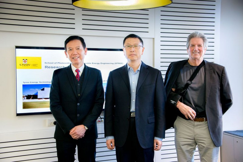 O CEO da gigante fotovoltaica disse que a Universidade de New South Wales é a 