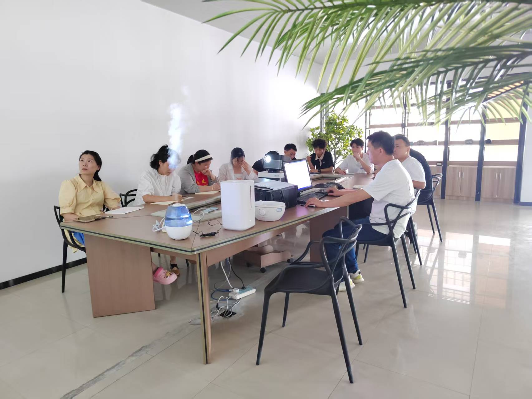 Sessão de treinamento de conhecimentos sobre umidificadores