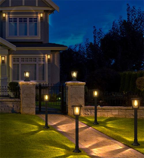 Como as luzes LED solares externas melhoram a segurança, a eficiência e a estética do jardim?