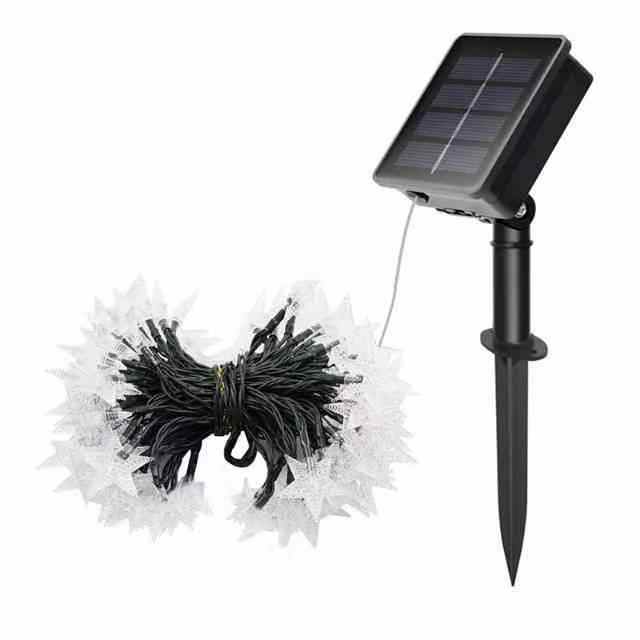 Luzes solares 50LED Star String Yard Garden Camping