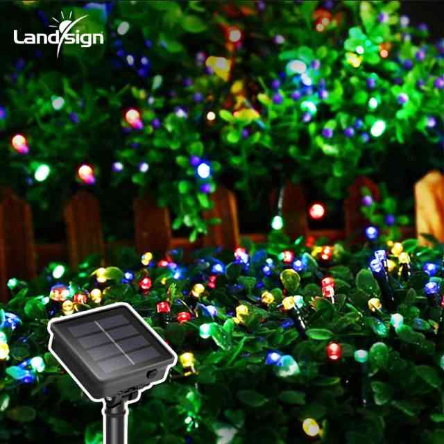 Cordas de luz LED de jardim para decoração de férias à prova d'água ao ar livre