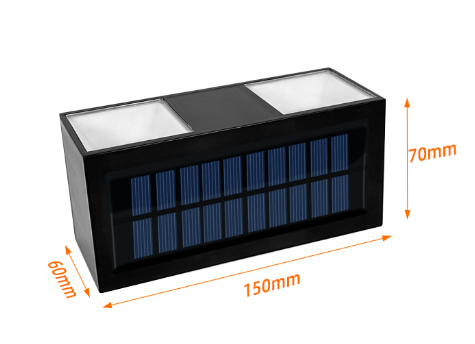 Luzes de parede externas movidas a energia solar à prova d'água