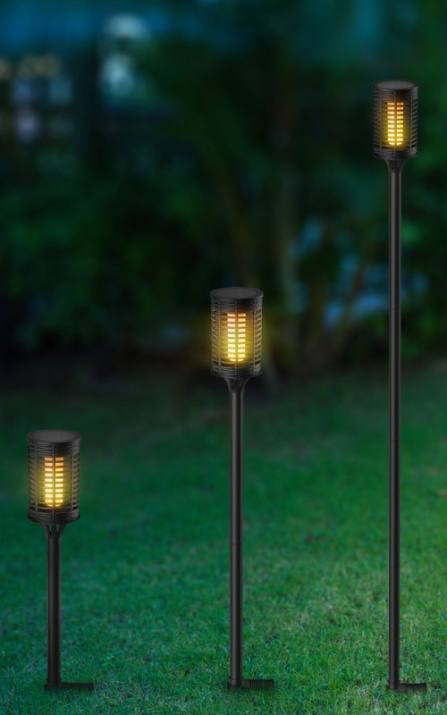 Luzes solares LED externas à prova d'água para lâmpada de jardim