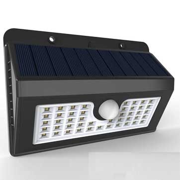 Luz solar com sensor de movimento